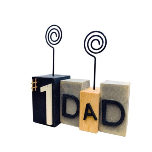 NO.1 Dad Wooden Photo Clip Table Decor - The Perfect Father's Day Gift