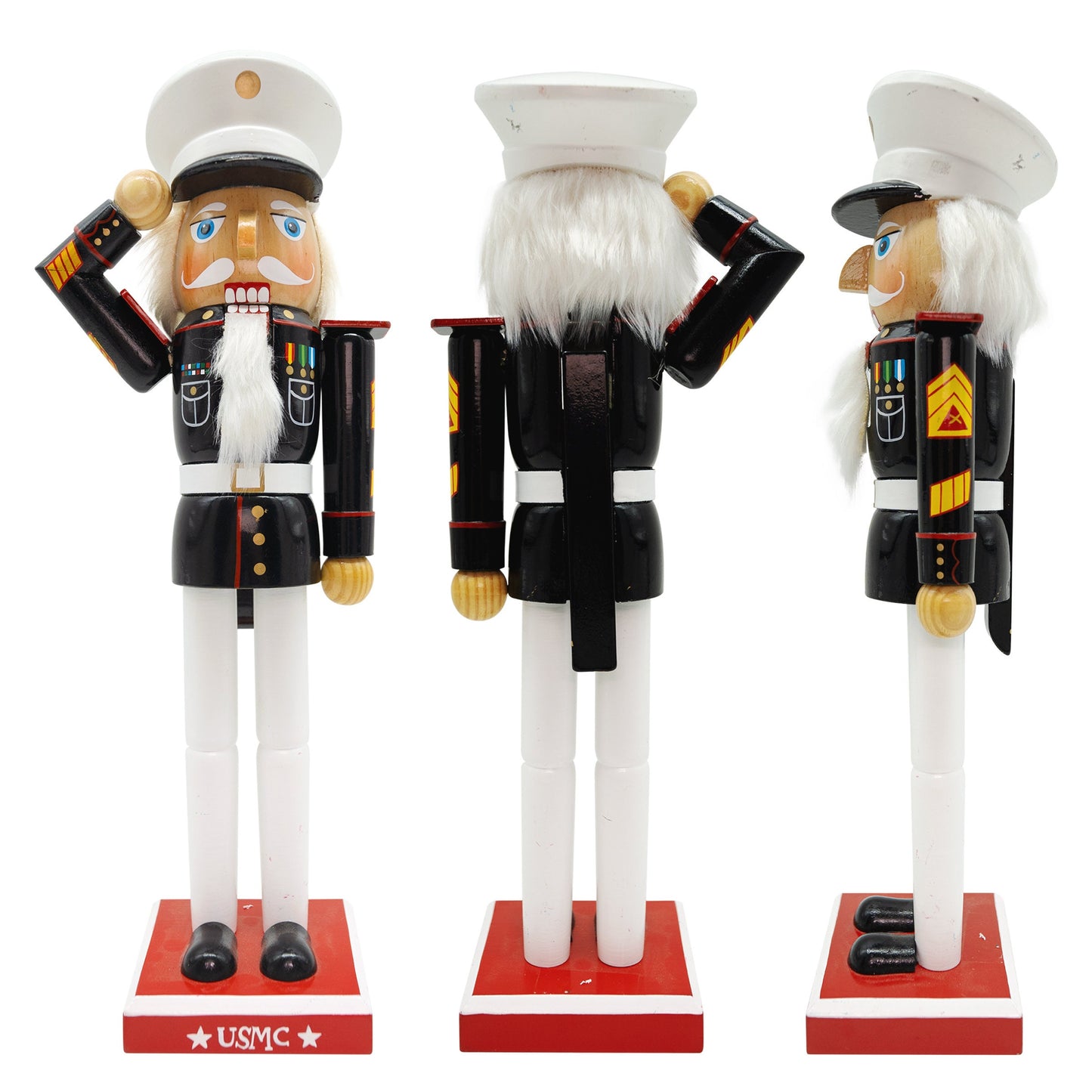 14-inch Wooden Nutcrackers Christmas Decoration Figures Home Dcor (Marine Corps)