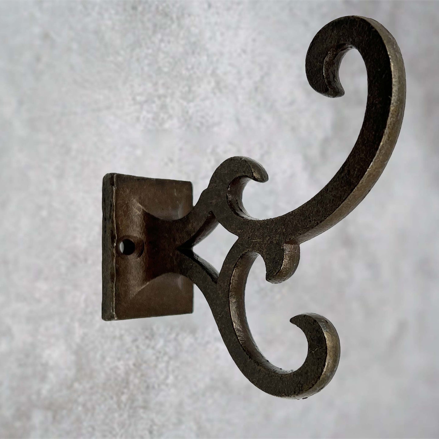 Metal Scroll Wall Hook Bronze Set of 6, Kitchen Cabinet Knobs Dresser Knobs Drawer Knobs Handles
