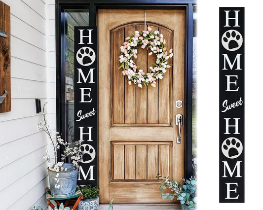 72in Outdoor Welcome Sign- Home Sweet Home Sign for Front Porch Decor, 6ft Home Sweet Home Sign,Fun Door Sign for Front Door