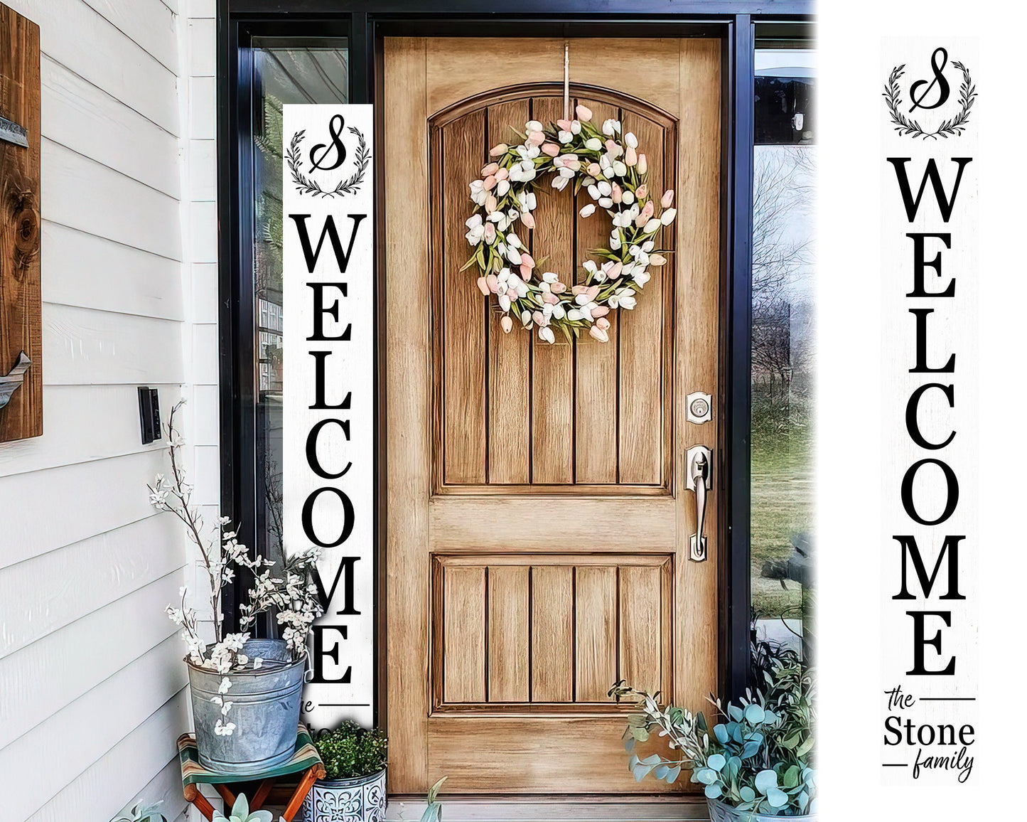 72in Custom Text Porch Sign, Welcome Sign Front Door, Farmhouse Welcome Sign, Front Porch Sign, Housewarming Gift, Porch Decor
