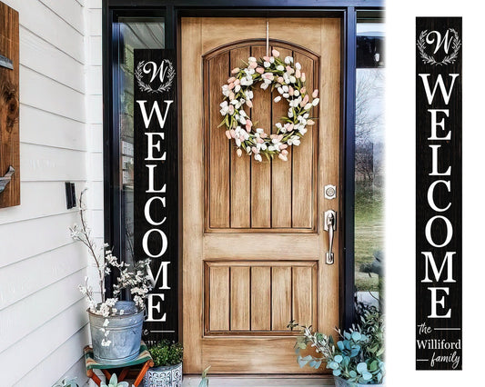 72in Custom Text Porch Sign, Welcome Sign Front Door, Farmhouse Welcome Sign, Front Porch Sign, Housewarming Gift, Porch Decor