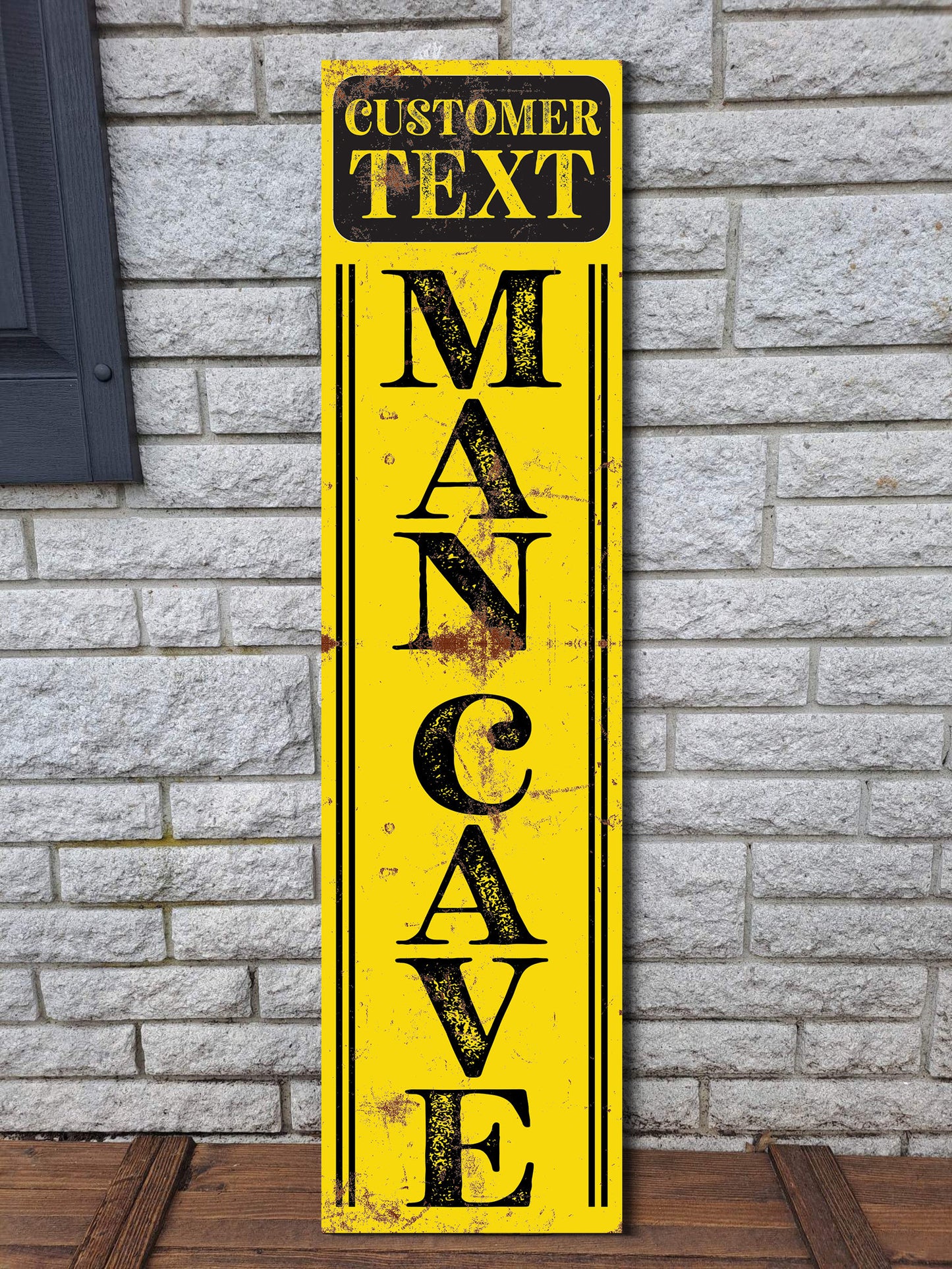 36in Personalized Man Cave Wooden Sign | Gaming Room, Bar Decor | Custom Wall Decor | Unique Gift
