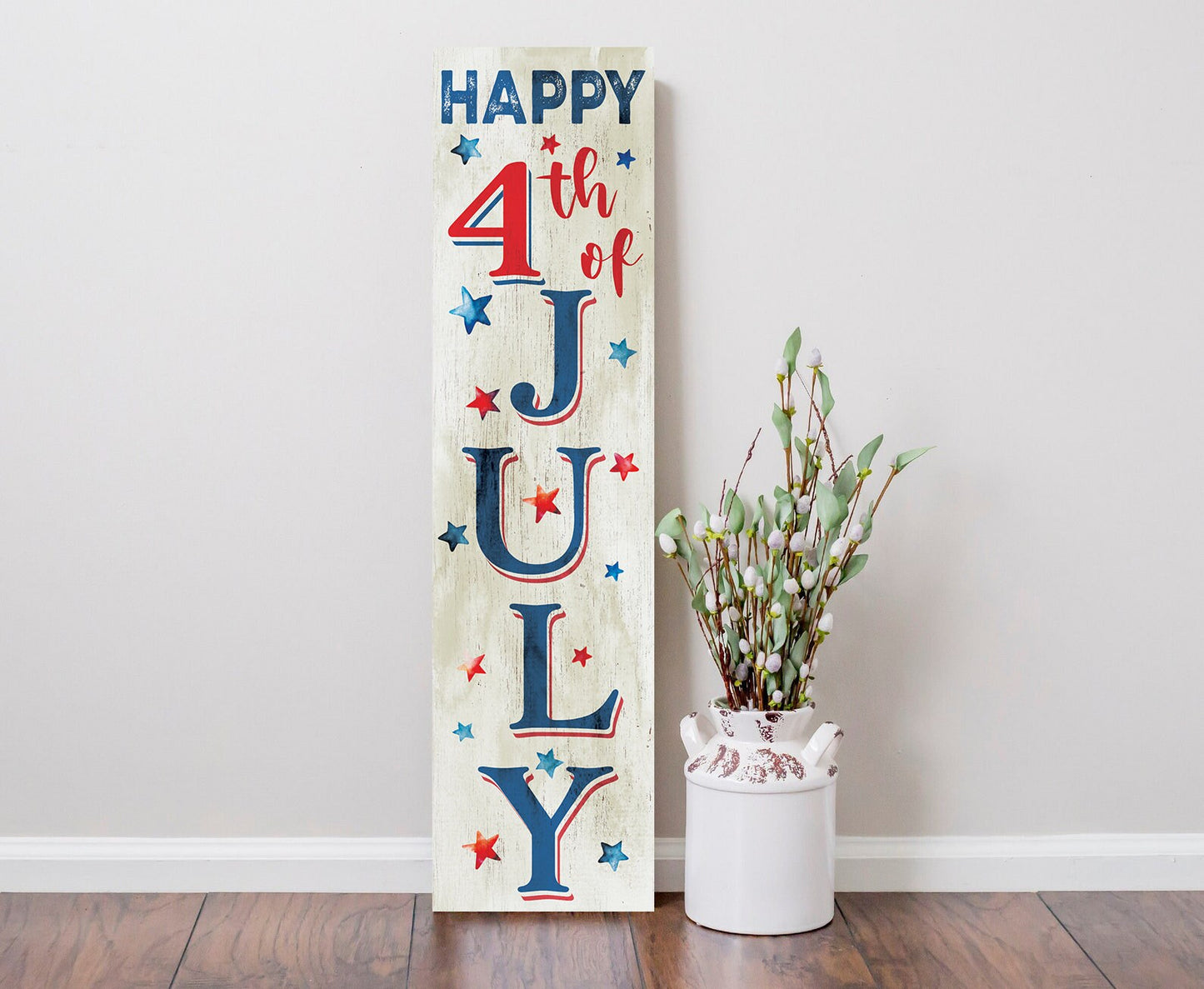36in "HAPPY 4TH OF JULY" Porch Sign - Perfect for Front Porch Home Decor