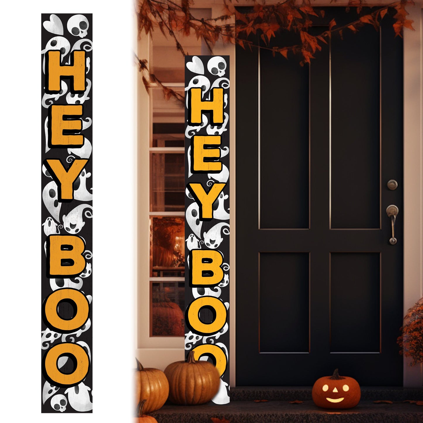 72in Outdoor Halloween Welcome Porch Sign for Front Door, Halloween Decor for Porch Standing, Halloween Sign for Porch Decor Home Decor