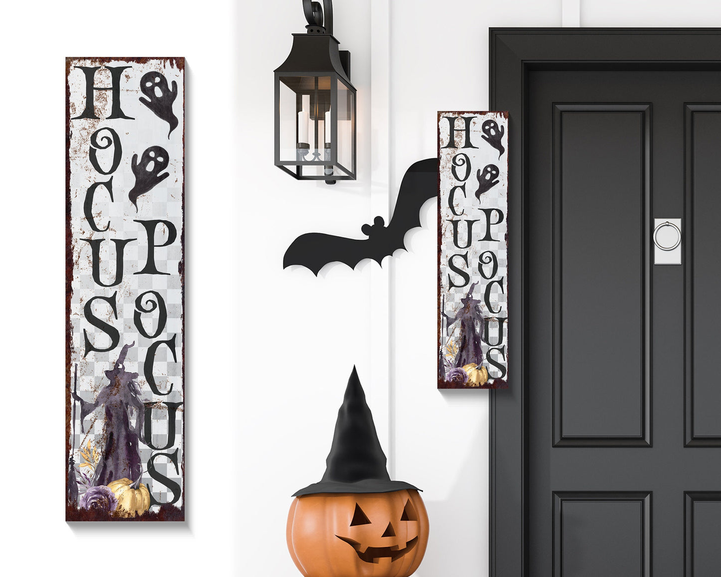 36in Hocus Pocus Halloween Porch Sign - Spooky Front Door & Entryway Decor for a Hauntingly Festive Home