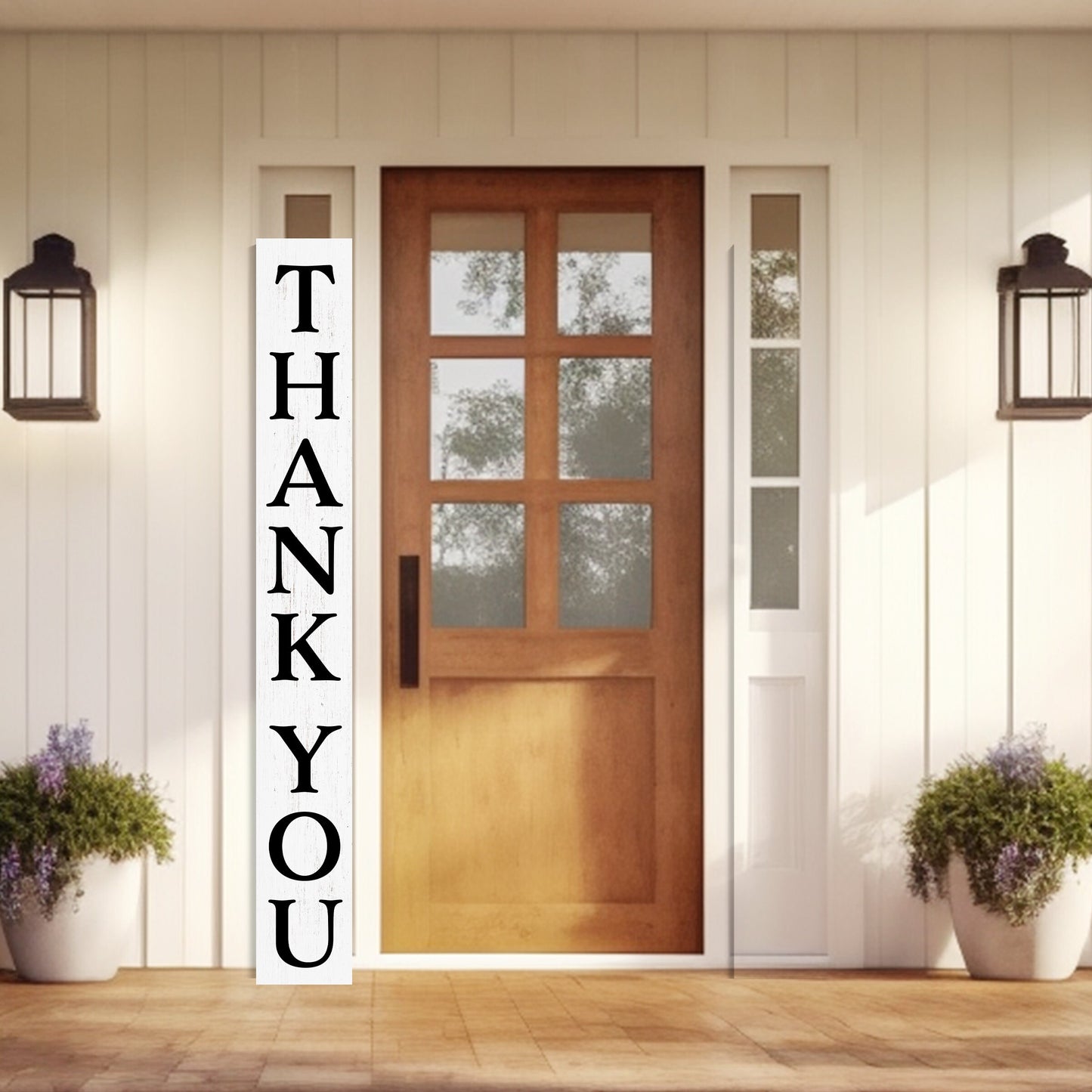 72in Wooden Thank You Porch Sign - Front Porch Welcome Sign, Vintage Decoration, Modern Farmhouse Decor