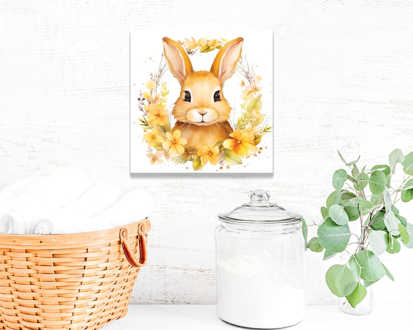 12in Easter Day Canvas | Vintage Modern Farmhouse Wall Decor | Ideal for Mantel and Entryway